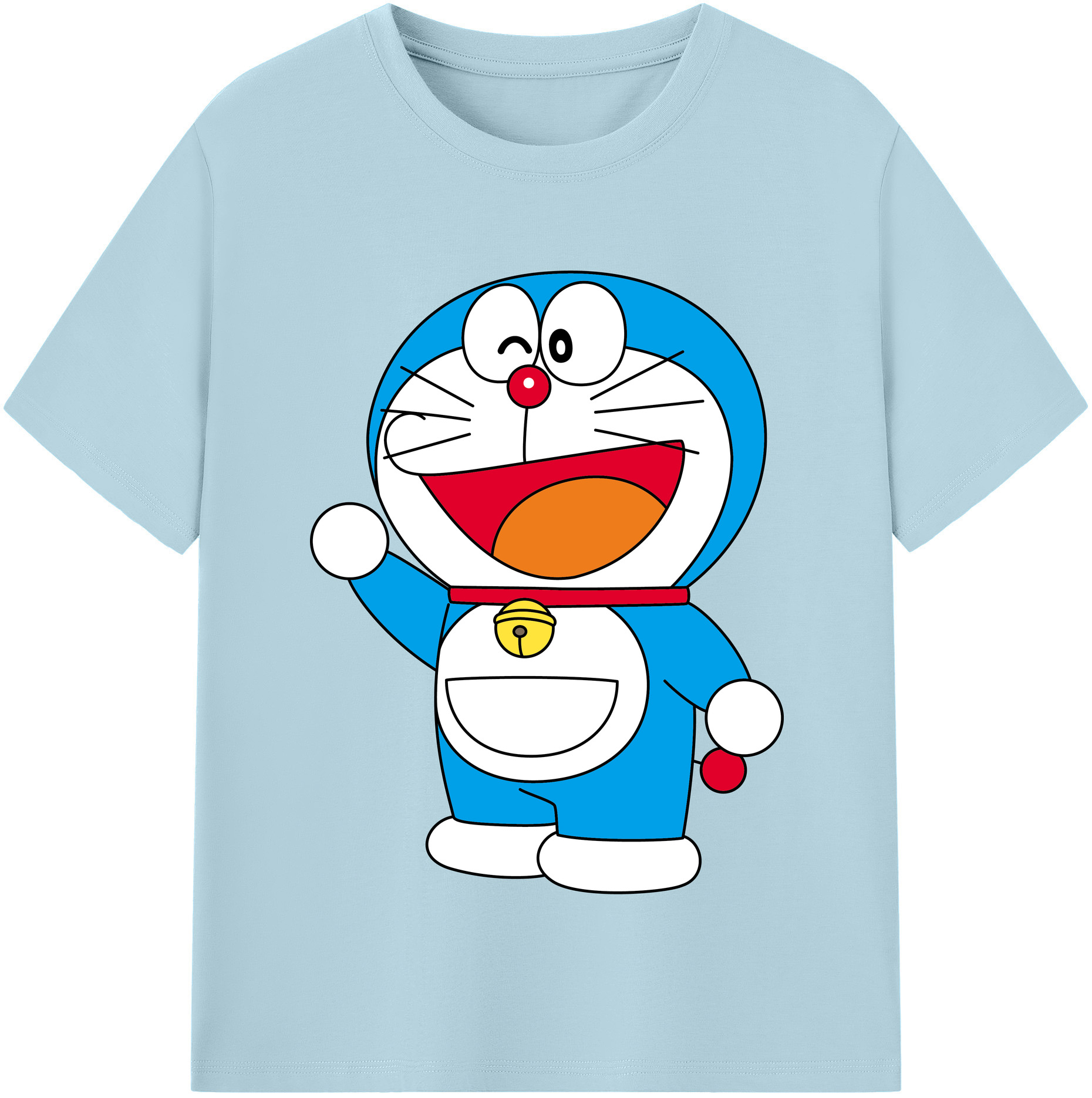 （画像用） ドラえもん Doraemon 綿100％半袖Tシャツ（フロントプリント）